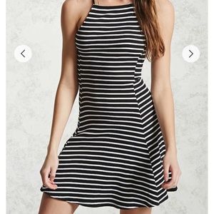 Striped mini dress